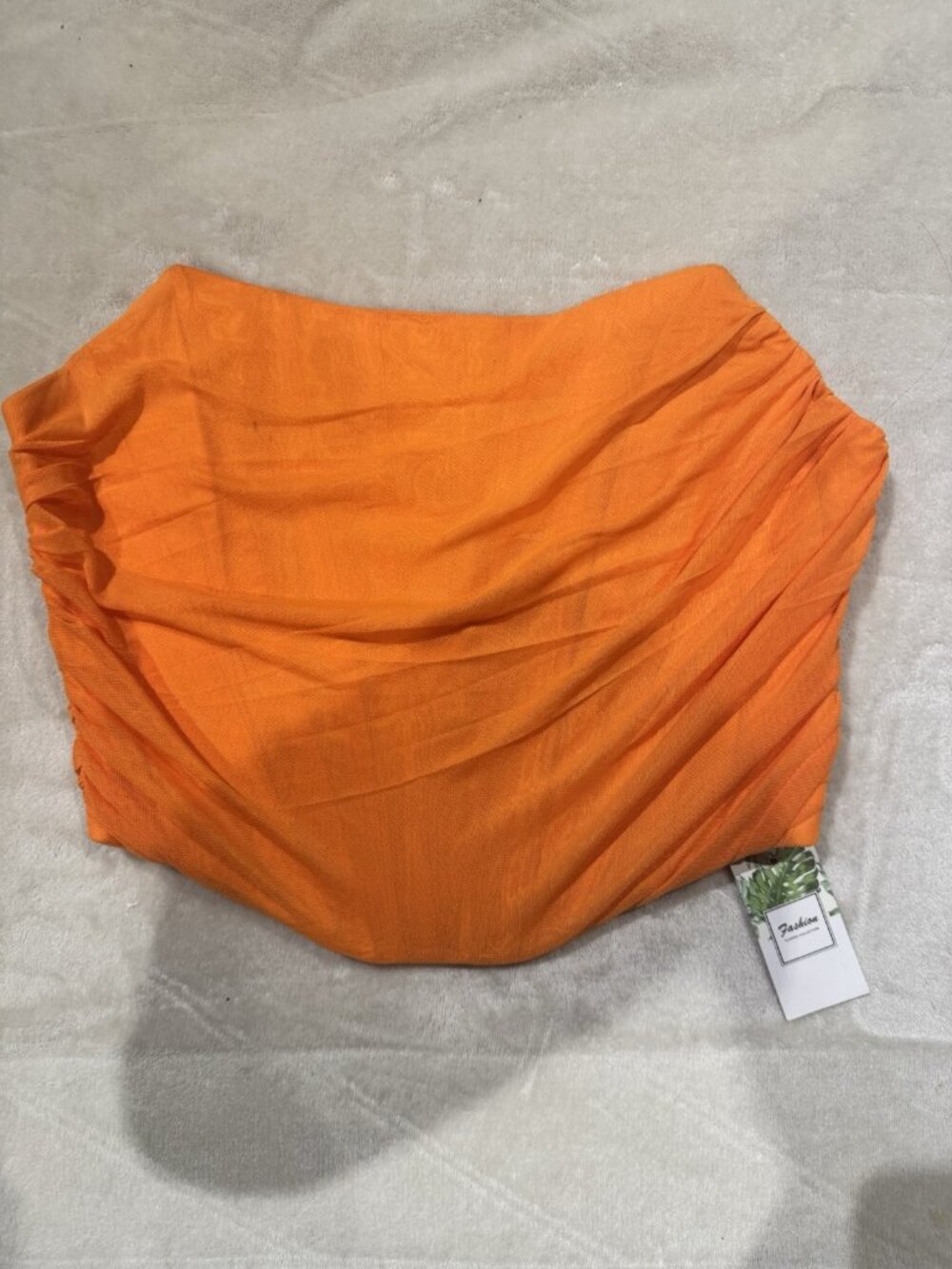 Women's Strapless Boned Mesh Bustier Zip Back Corset Crop Top Bodyshaper Size XL - Picture 6 of 7